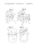 Apparatus for securing a bag within a container with scented retaining element diagram and image