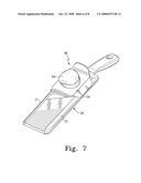 Mandoline with adjustable cutting depth diagram and image