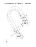 TUBE TYPE CABLE PROTECTION AND GUIDE DEVICE diagram and image