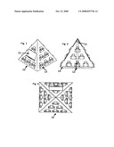 Pyramid Shaped Rotatable Collectible Display diagram and image