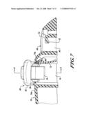 VEHICLE ARTICLE CARRIER HAVING SWING IN PLACE CROSS BARS diagram and image