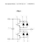 CIRCUIT ARRANGEMENT HAVING A FREE-WHEEL DIODE diagram and image