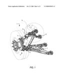 Suspension for a wheel of a motor-vehicle, in particular a bus diagram and image