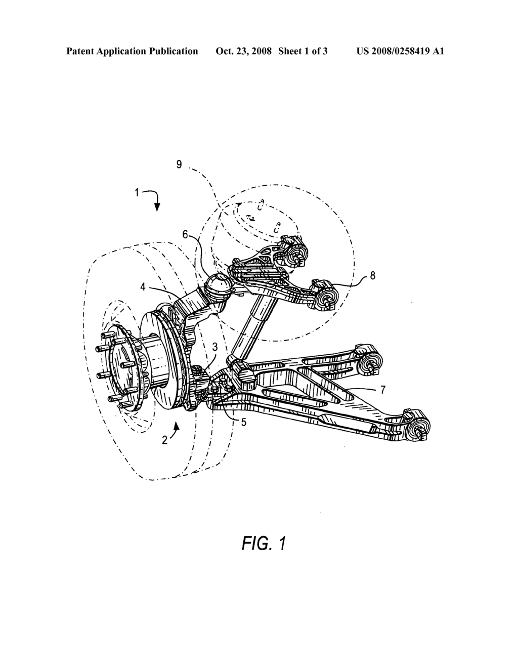 Suspension for a wheel of a motor-vehicle, in particular a bus - diagram, schematic, and image 02