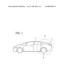 Structure of rear part in vehicle body diagram and image