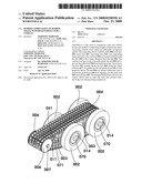 Hybrid Combination of Rubber Track with Road Wheels for a Vehicle diagram and image