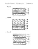 Transparent Electroconductive Layered Structure, Organic Electroluminescent Device Using the Same Layered Structure, Method For Producing the Same Layered Structure, and Method For Producing the Same Device diagram and image