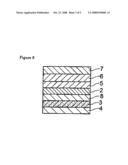 Transparent Electroconductive Layered Structure, Organic Electroluminescent Device Using the Same Layered Structure, Method For Producing the Same Layered Structure, and Method For Producing the Same Device diagram and image