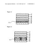 Transparent Electroconductive Layered Structure, Organic Electroluminescent Device Using the Same Layered Structure, Method For Producing the Same Layered Structure, and Method For Producing the Same Device diagram and image