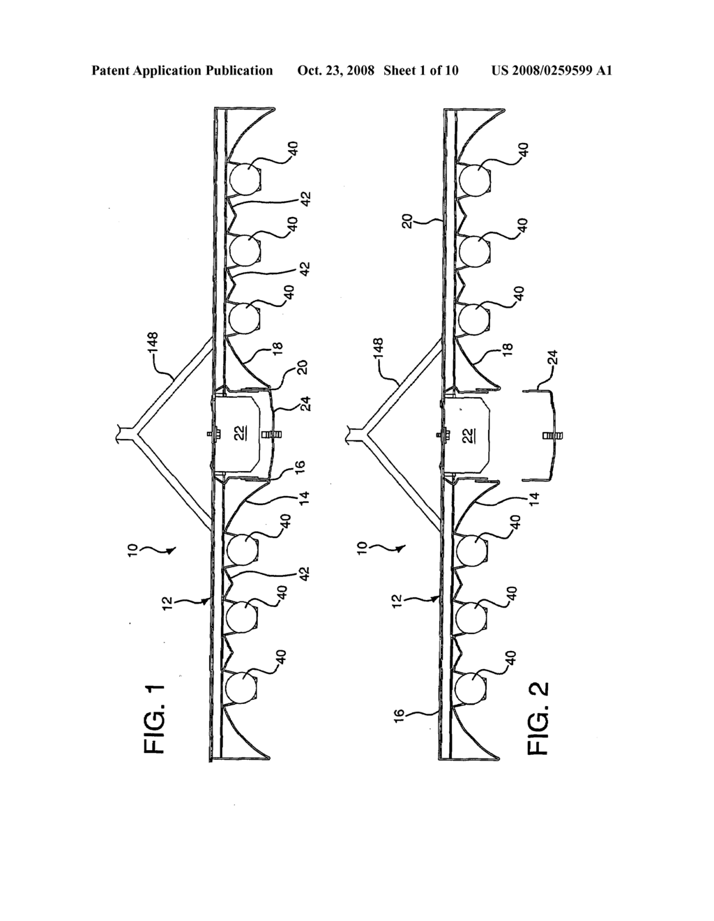 Low profile linear high bay fluorescent luminaire - diagram, schematic, and image 02