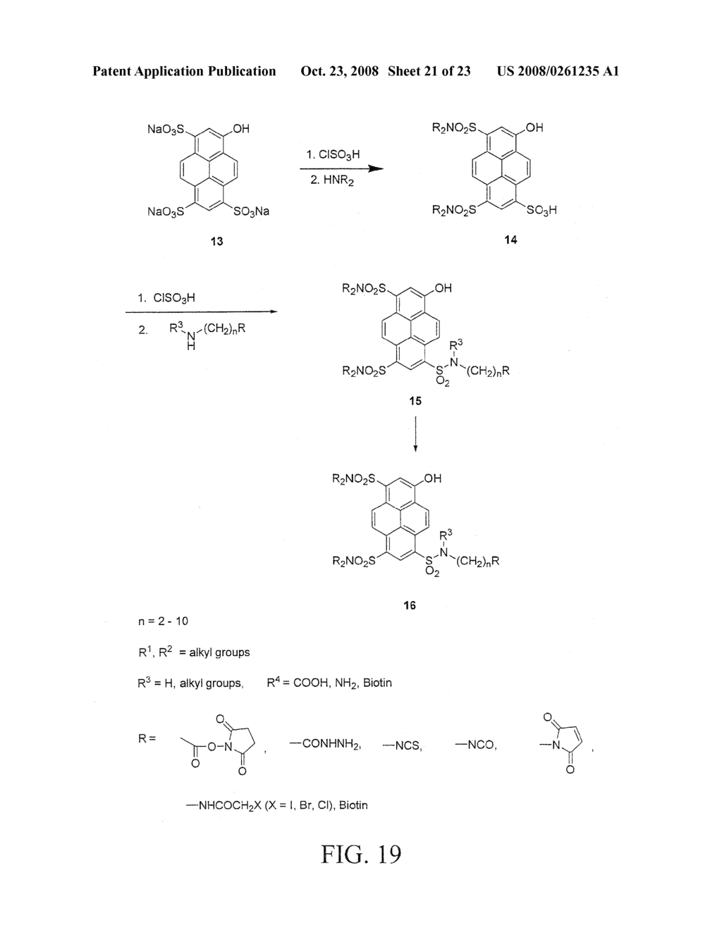 Novel Green and Orange Fluorescent Labels and Their Uses - diagram, schematic, and image 22