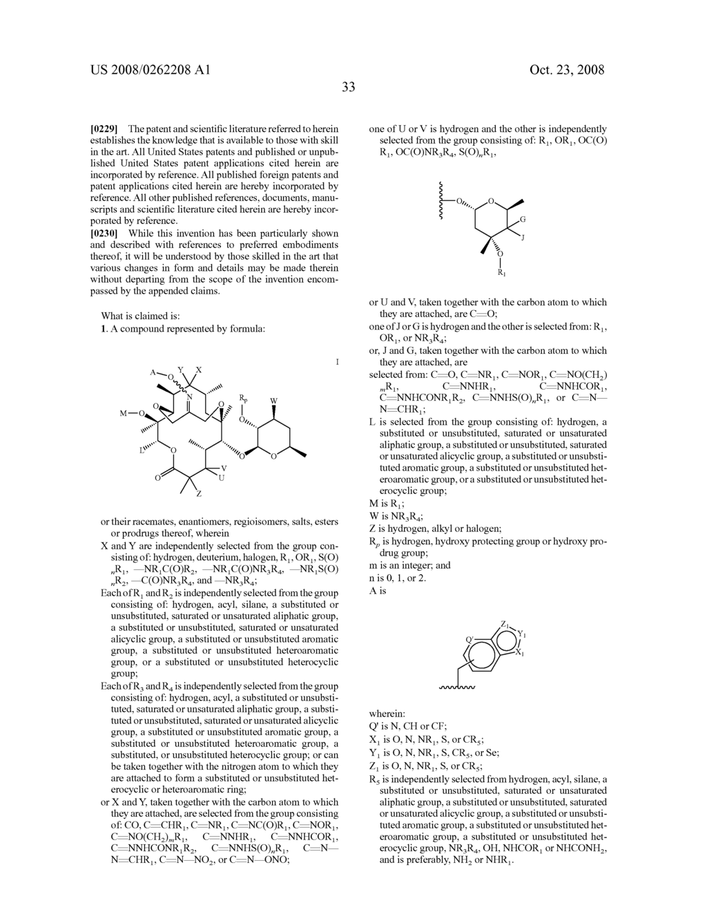 6-11 Bridged Oxime Erythromycin Derivatives - diagram, schematic, and image 34