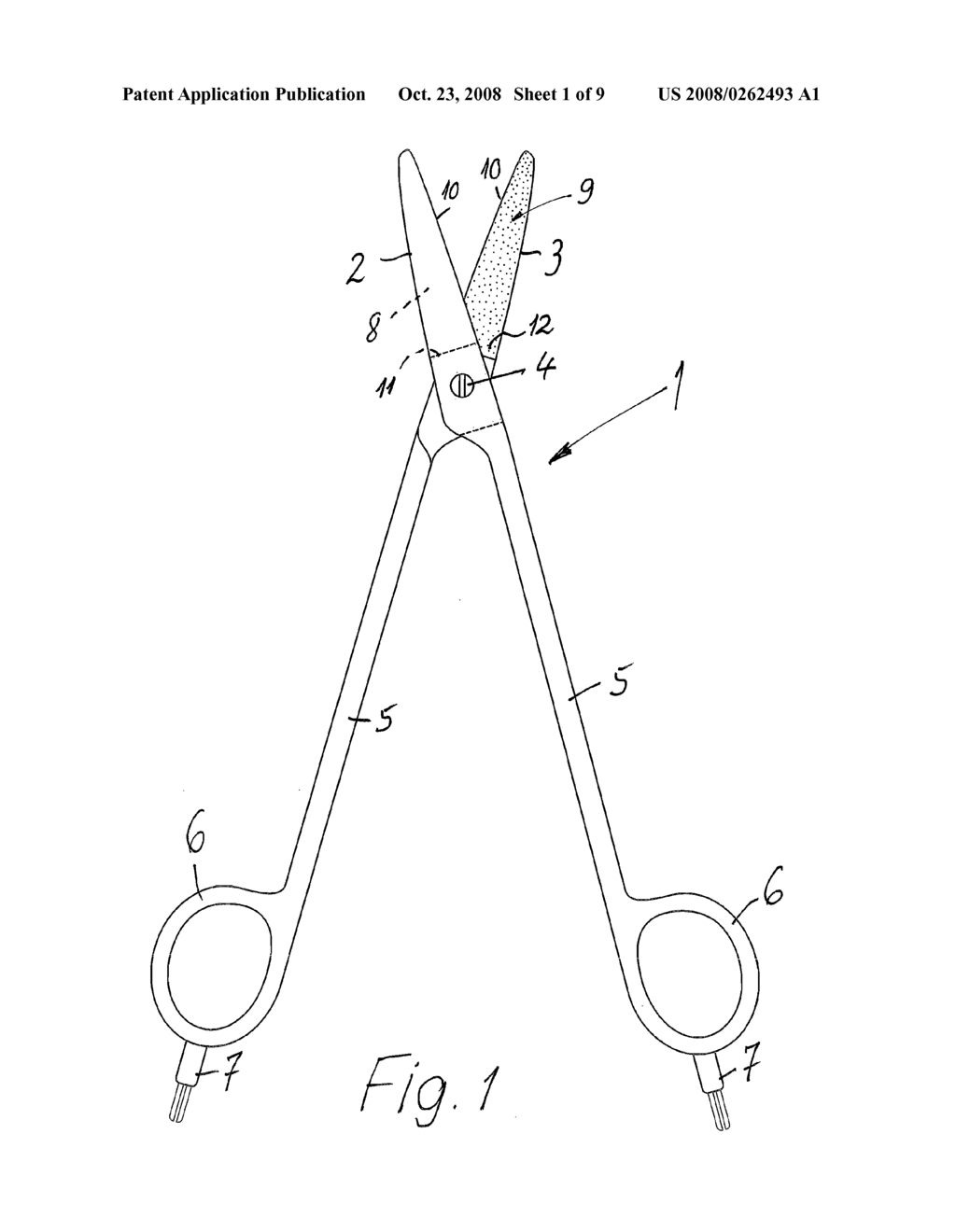 BIPOLAR SCISSORS WITH CURVED SHEAR BLADES - diagram, schematic, and image 02