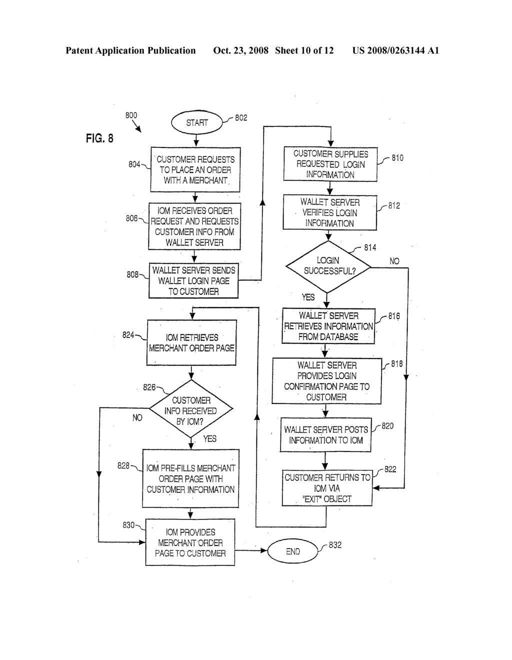 PRE-FILLING ORDER FORMS FOR TRANSACTIONS OVER A COMMUNICATIONS NETWORK - diagram, schematic, and image 11