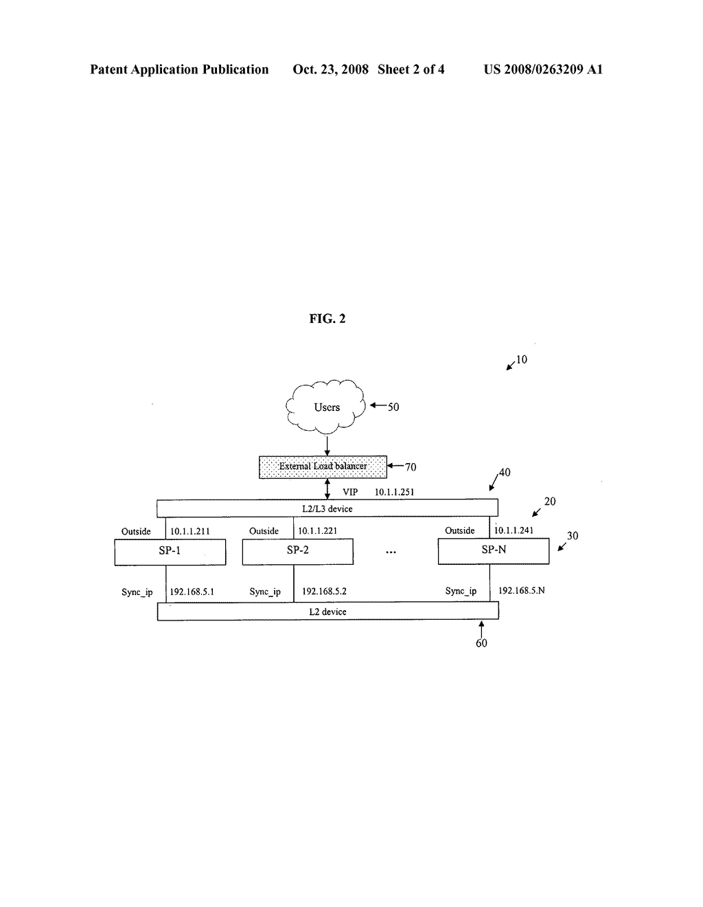 Active-active operation for a cluster of SSL virtual private network (VPN) devices with load distribution - diagram, schematic, and image 03