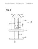 EA member, and clip and structure for securing the same diagram and image