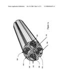 High performance support-separators for communications cables supporting low voltage and wireless fidelity applications and providing shielding for minimizing alien crosstalk diagram and image