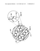 High performance support-separators for communications cables supporting low voltage and wireless fidelity applications and providing shielding for minimizing alien crosstalk diagram and image