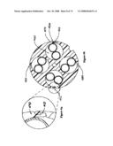 High performance support-separators for communications cables supporting low voltage and wireless fidelity applications and providing shielding for minimizing alien crosstalk diagram and image