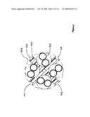 High performance support-separators for communications cables supporting low voltage and wireless fidelity applications and providing shielding for minimizing alien crosstalk diagram and image