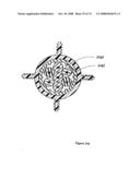 High performance support-separators for communications cables supporting low voltage and wireless fidelity applications and providing shielding for minimizing alien crosstalk diagram and image