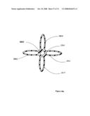 High performance support-separators for communications cables supporting low voltage and wireless fidelity applications and providing shielding for minimizing alien crosstalk diagram and image