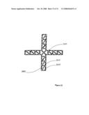 High performance support-separators for communications cables supporting low voltage and wireless fidelity applications and providing shielding for minimizing alien crosstalk diagram and image