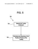 Turbine component pattern forming method diagram and image