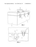 UTILITY BOX WITH A SECONDARY LATCH diagram and image