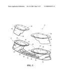 Method of customizing a blade holder for an ice skate diagram and image