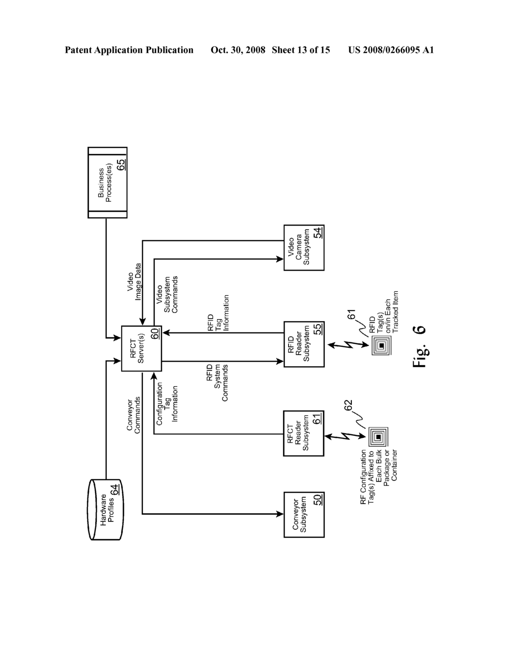 Method and System Using RFID Tags for Initiation of Selected Business Processes - diagram, schematic, and image 14