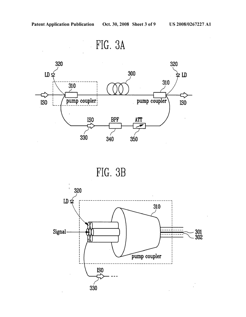 Gain-clamped optical amplifier using double-clad fiber - diagram, schematic, and image 04