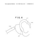 Bone-Conduction Loudspeaker Set, Electronic Equipment, Electronic Translation System, Auditory Support System, Navigation Apparatus, and Cellular Phone diagram and image