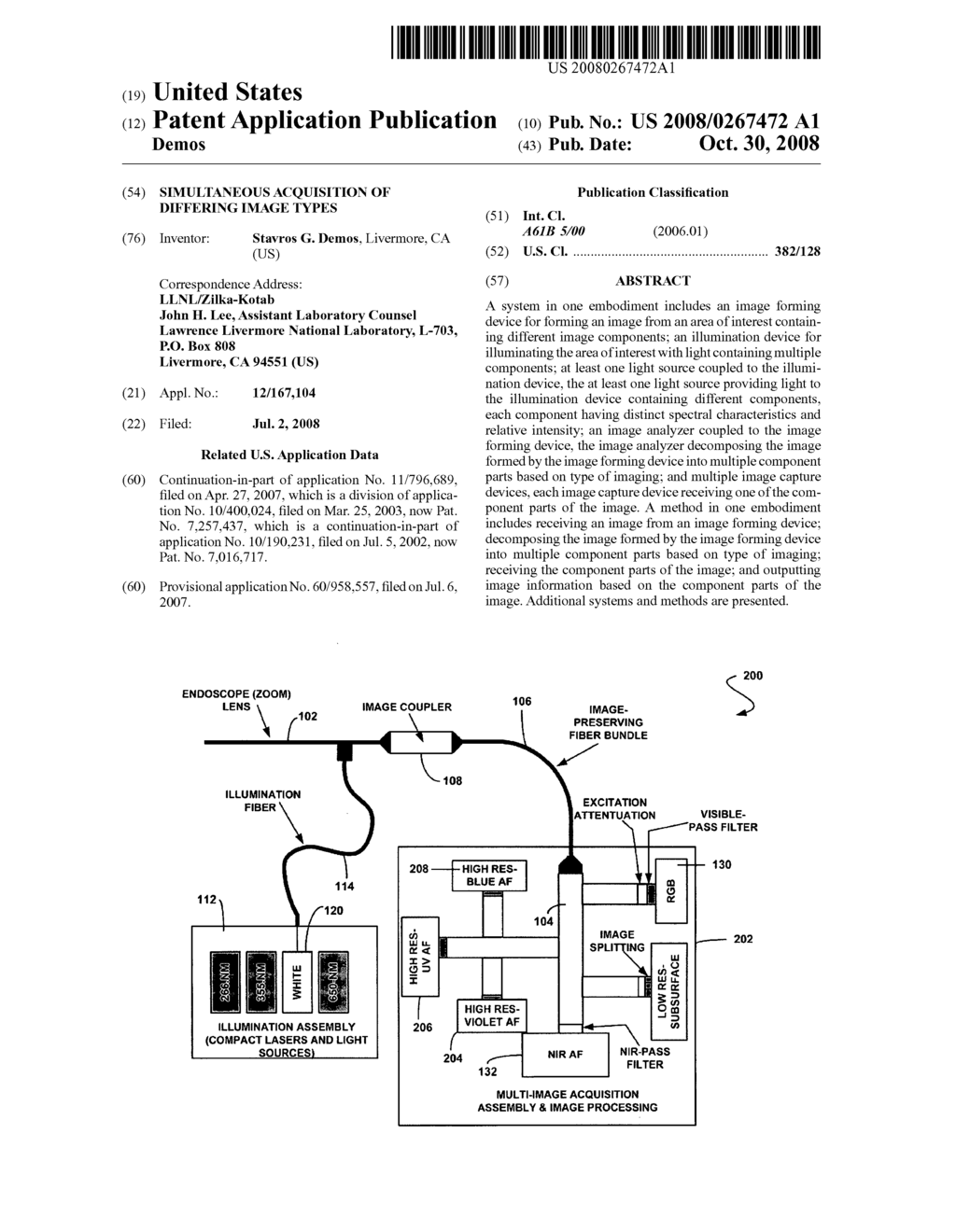 SIMULTANEOUS ACQUISITION OF DIFFERING IMAGE TYPES - diagram, schematic, and image 01