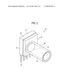 OPTICAL ELEMENT MODULE AND METHOD OF ASSEMBLING THE OPTICAL ELEMENT MODULE diagram and image