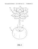 Aroma porcelain diffuser diagram and image