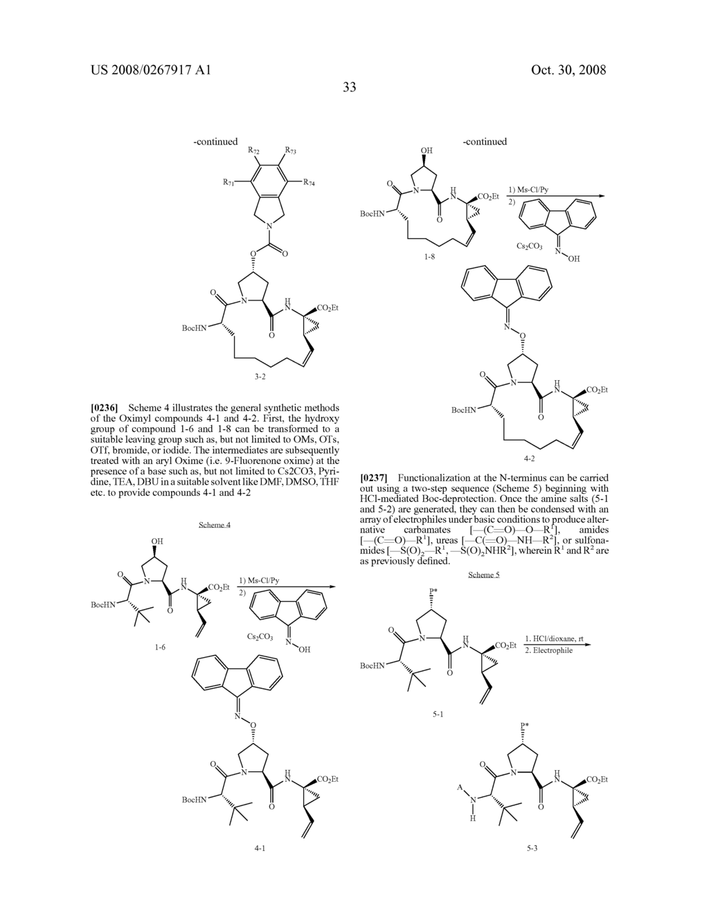 N-FUNCTIONALIZED AMIDES AS HEPATITIS C SERINE PROTEASE INHIBITORS - diagram, schematic, and image 34