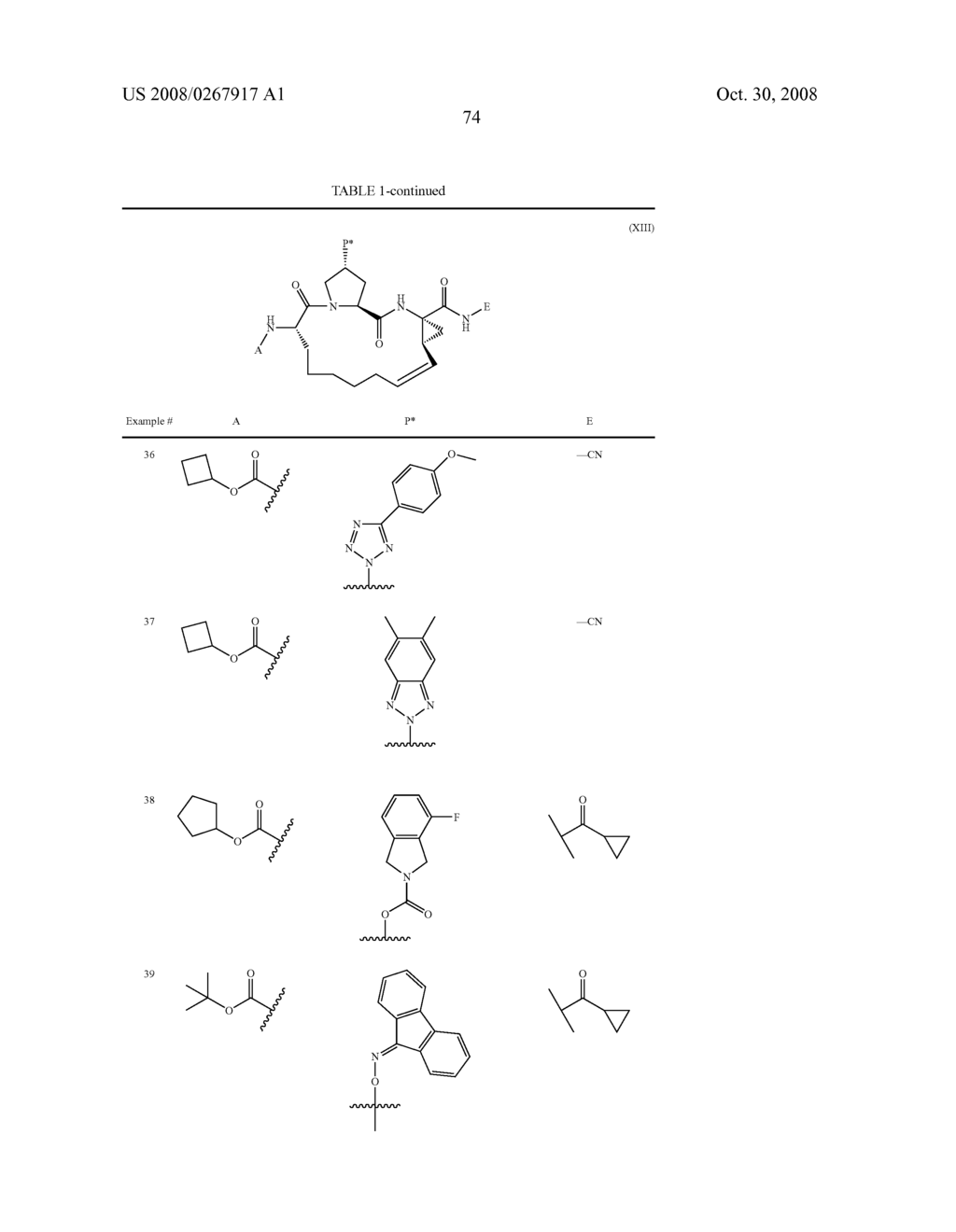 N-FUNCTIONALIZED AMIDES AS HEPATITIS C SERINE PROTEASE INHIBITORS - diagram, schematic, and image 75