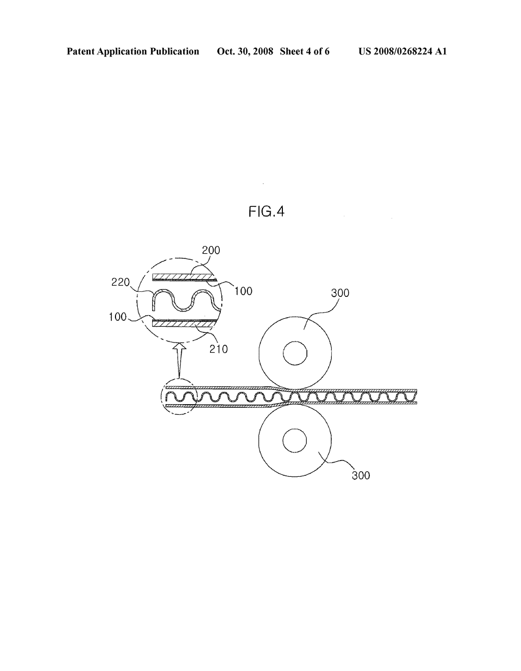 POROUS ADHESIVE FOR CORRUGATED CARDBOARD AND METHOD OF MANUFACTURING CORRUGATED CARDBOARD USING THE SAME - diagram, schematic, and image 05