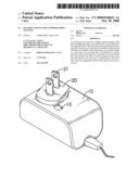 Securing device for a power supply adapter diagram and image