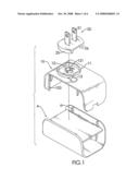 Securing device for a power supply adapter diagram and image