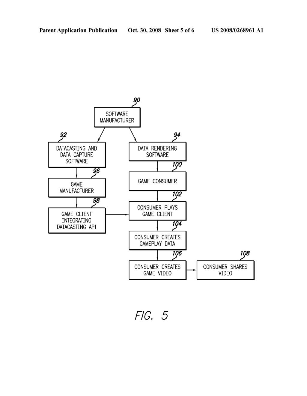 METHOD OF CREATING VIDEO IN A VIRTUAL WORLD AND METHOD OF DISTRIBUTING AND USING SAME - diagram, schematic, and image 06