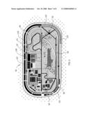 Super oval large scale automotive venue diagram and image