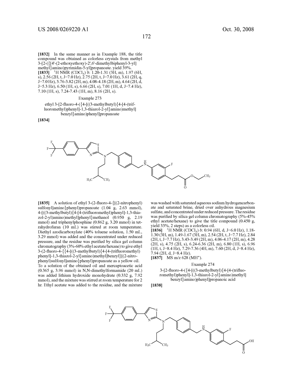 Aminophenylpropanoic Acid Derivative - diagram, schematic, and image 173