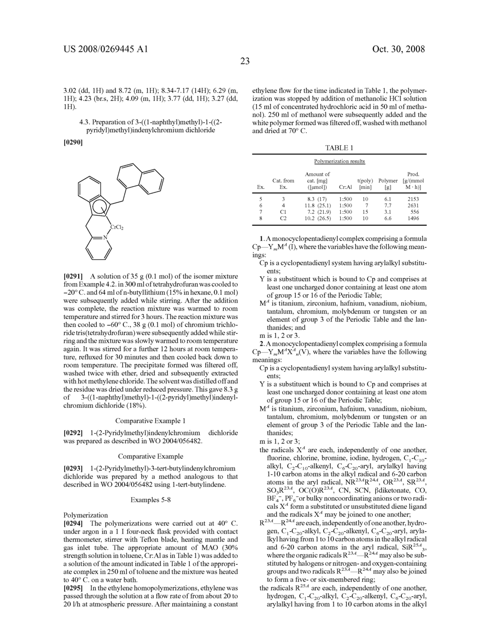 Monocyclopentadienyl Complexes - diagram, schematic, and image 24