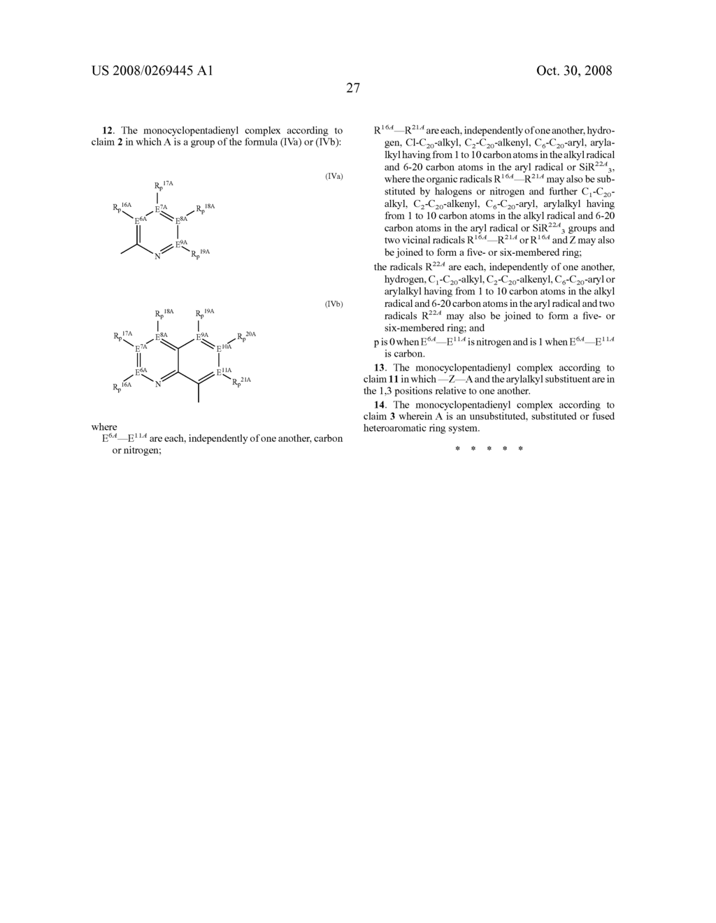 Monocyclopentadienyl Complexes - diagram, schematic, and image 28