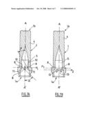 SHIELD FOR COVERING THE EXTREMITY OF AN ADMINISTRATION DEVICE OR ASSEMBLY, AN ASSEMBLY AND AN ADMINISTRATION DEVICE diagram and image