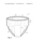 Absorbent Articles and Laminates Containing a Bonding Pattern diagram and image