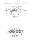 IMPLANTABLE MEDICAL LEADS WITH FLEXIBILITY AND EXTENSIBILITY, AND HAVING A SUBSTANTIALLY TWO-DIMENSIONAL NATURE diagram and image