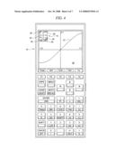 Electronic device display adjustment interface diagram and image